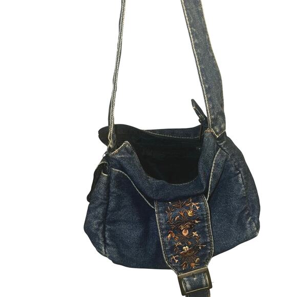 Y2k vintage denim boho bag - Picture 1 of 5